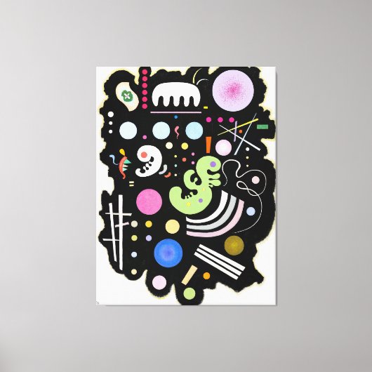 KANDINSKY - VARIEGATED BLACK (Noir bigarré) - 1935 Canvas Afdruk (Voorkant)