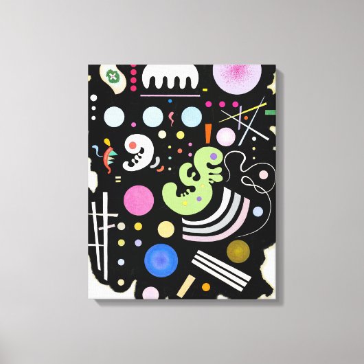 KANDINSKY - VARIEGATED BLACK (Noir bigarré) - 1935 Canvas Afdruk (Voorkant)