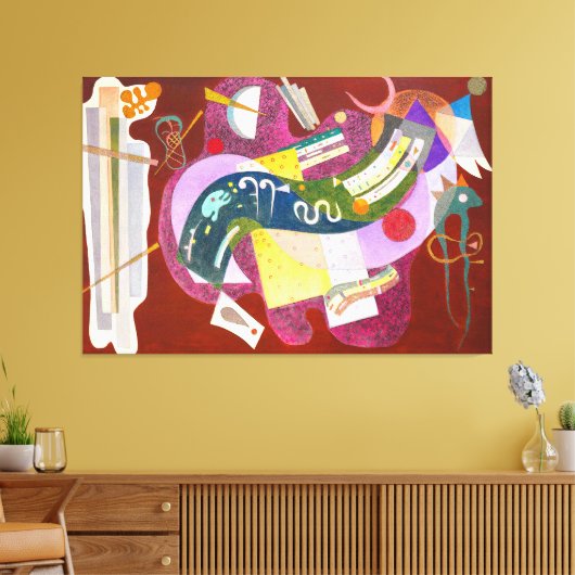 KANDINSKY - VARIEGATED BLACK (Noir bigarré) - 1935 Canvas Afdruk (Insitu (Woonkamer))