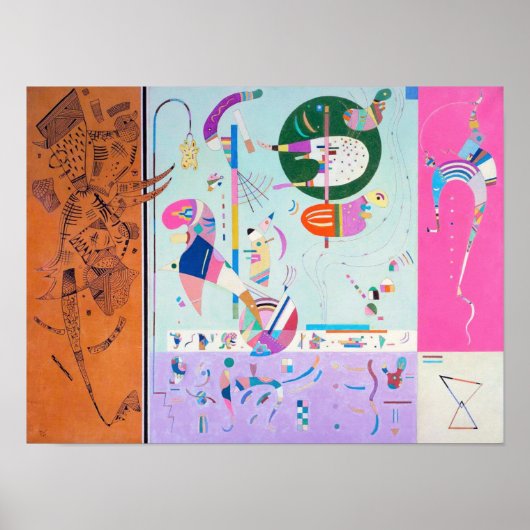 Kandinsky Various Parts Poster (Voorkant)