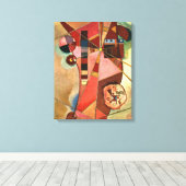 Kandinsky - Vaste punten Canvas Afdruk (Insitu (Houten vloer))