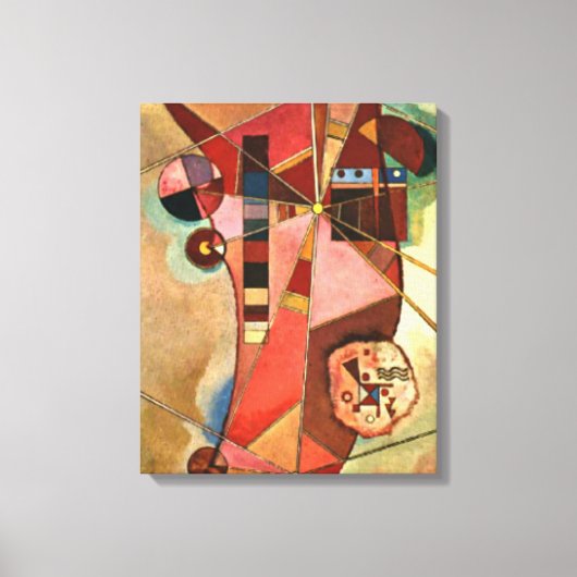 Kandinsky - Vaste punten Canvas Afdruk (Voorkant)
