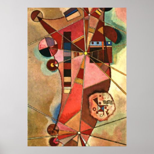Kandinsky - Vaste Punten Poster (Voorkant)