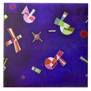 Kandinsky - Vaste vlucht, kleurrijke abstracte kun Tegeltje