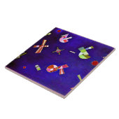 Kandinsky - Vaste vlucht, kleurrijke abstracte kun Tegeltje (Zijkant)