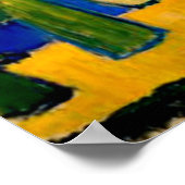 Kandinsky: Verbetering 3, landschapsschilderij Poster (Hoek)