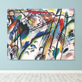 Kandinsky - Verbetering (tweede versie) Canvas Afdruk (Insitu (Houten vloer))