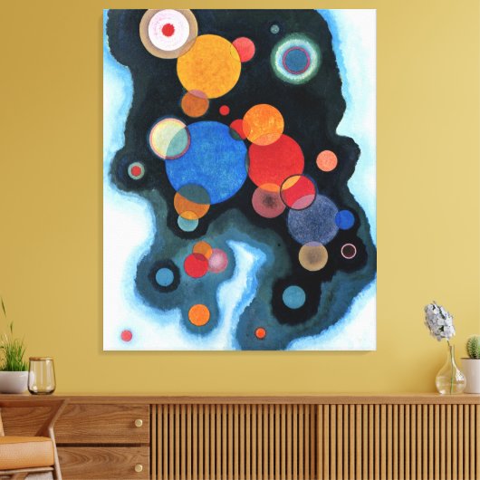 Kandinsky - Verdiepte Opwinding Canvas Afdruk (Insitu (Woonkamer))