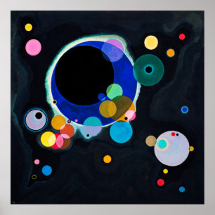 Kandinsky Verscheidene Circles Abstract Artwork Poster