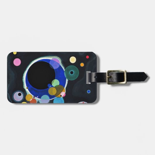 Kandinsky Verscheidene Circles Abstract Bagagelabel (Voorkant horizontaal)