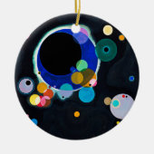 Kandinsky Verscheidene Circles Abstract Keramisch Ornament (Voorkant)