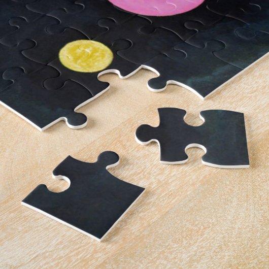 Kandinsky Verscheidene Circles Abstract Kunstschil Legpuzzel (Zijkant)