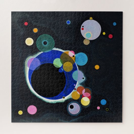 Kandinsky Verscheidene Circles Abstract Kunstschil Legpuzzel (Horizontaal)
