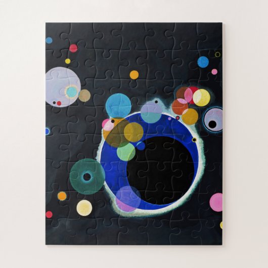 Kandinsky Verscheidene Circles Abstract Kunstschil Legpuzzel (Verticaal)