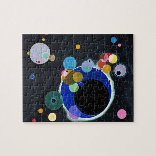 Kandinsky Verscheidene Circles Abstract Kunstschil Legpuzzel (Horizontaal)