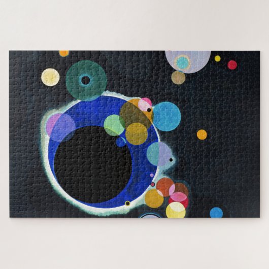 Kandinsky Verscheidene Circles Abstract Kunstschil Legpuzzel (Horizontaal)