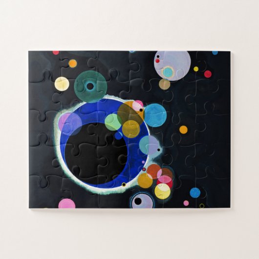 Kandinsky Verscheidene Circles Abstract Kunstschil Legpuzzel (Horizontaal)