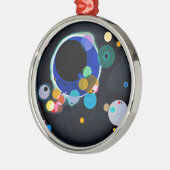 Kandinsky Verscheidene Circles Abstract Metalen Ornament (Links)
