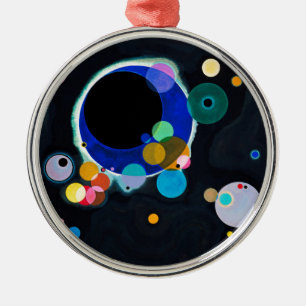 Kandinsky Verscheidene Circles Abstract Metalen Ornament