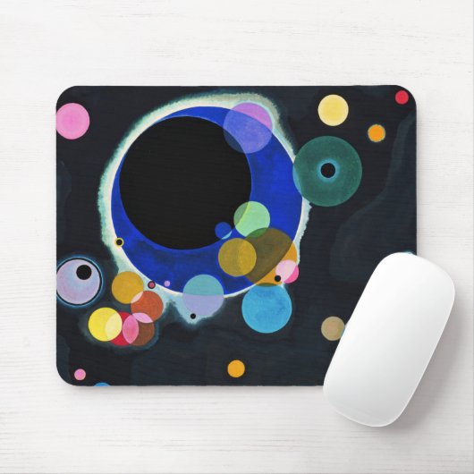 Kandinsky Verscheidene Circles Abstract Muismat (Met muis)