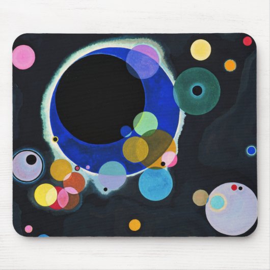 Kandinsky Verscheidene Circles Abstract Muismat (Voorkant)