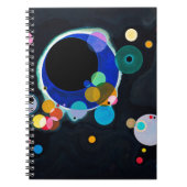 Kandinsky Verscheidene Circles Abstract Notitieboek (Voorkant)