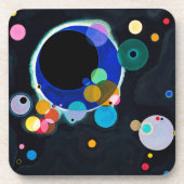 Kandinsky Verscheidene Circles Abstract Onderzetter (Voorkant)