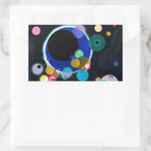 Kandinsky Verscheidene Circles Abstract Rechthoekige Sticker (Tas)