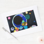 Kandinsky Verscheidene Circles Abstract Rechthoekige Sticker (Envelop)