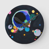 Kandinsky Verscheidene Circles Abstract Ronde Klok (Voorkant)