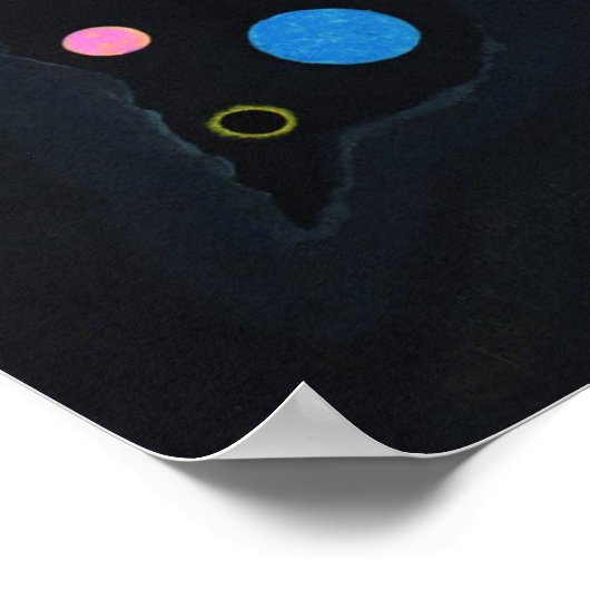 Kandinsky Verscheidene Circles Abstract schilderen Poster (Hoek)