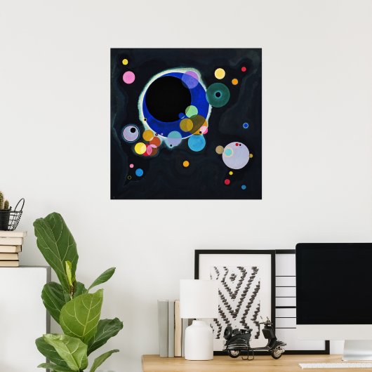 Kandinsky Verscheidene Circles Abstract schilderen Poster (Thuiskantoor)