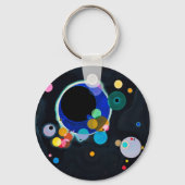 Kandinsky Verscheidene Circles Abstract Sleutelhanger (Voorkant)