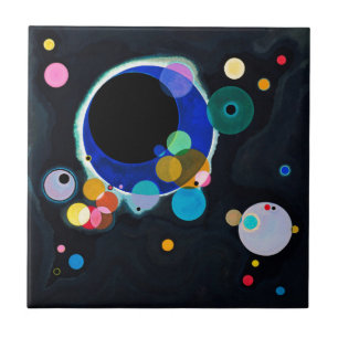 Kandinsky Verscheidene Circles Abstract Tegeltje