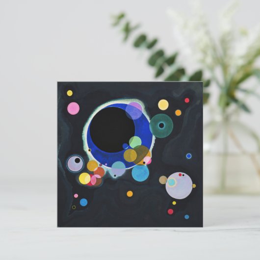 Kandinsky Verscheidene Circles Abstracte Kaart voo (Staand voorkant)