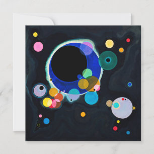 Kandinsky Verscheidene Circles Abstracte Kaart voo