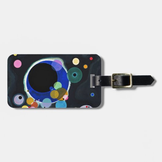 Kandinsky Verscheidene Circles Artwork Bagagelabel (Voorkant horizontaal)
