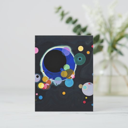 Kandinsky Verscheidene Circles Artwork Briefkaart (Staand voorkant)