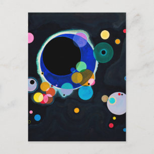 Kandinsky Verscheidene Circles Artwork Briefkaart