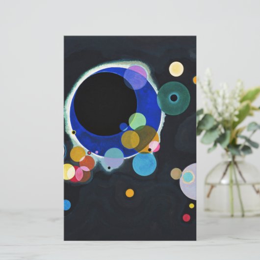 Kandinsky Verscheidene Circles Artwork Briefpapier (Staand voorkant)