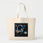 Kandinsky Verscheidene Circles Artwork Grote Tote Bag (Voorkant)