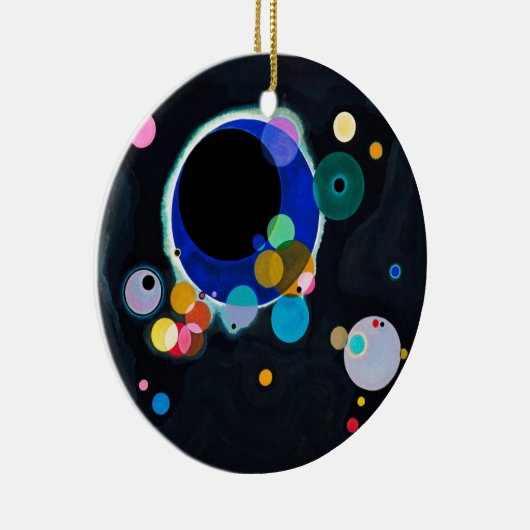 Kandinsky Verscheidene Circles Artwork Keramisch Ornament (Rechts)
