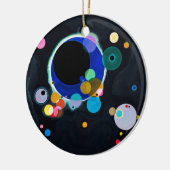 Kandinsky Verscheidene Circles Artwork Keramisch Ornament (Links)