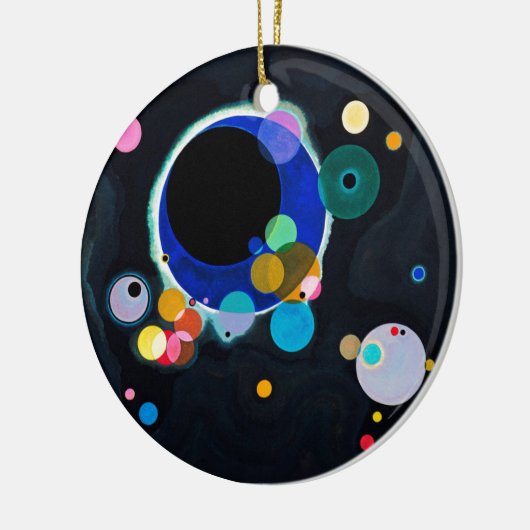 Kandinsky Verscheidene Circles Artwork Keramisch Ornament (Links)