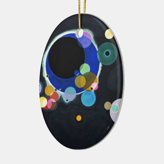 Kandinsky Verscheidene Circles Artwork Keramisch Ornament (Links)