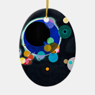 Kandinsky Verscheidene Circles Artwork Keramisch Ornament