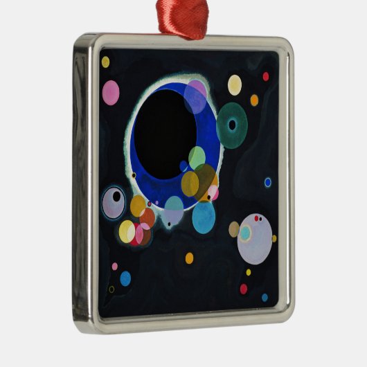 Kandinsky Verscheidene Circles Artwork Metalen Ornament (Rechts)