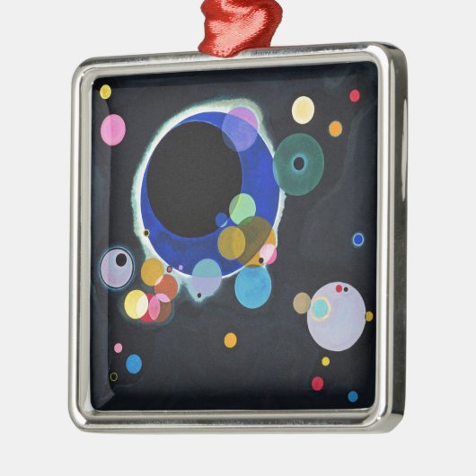Kandinsky Verscheidene Circles Artwork Metalen Ornament (Links)