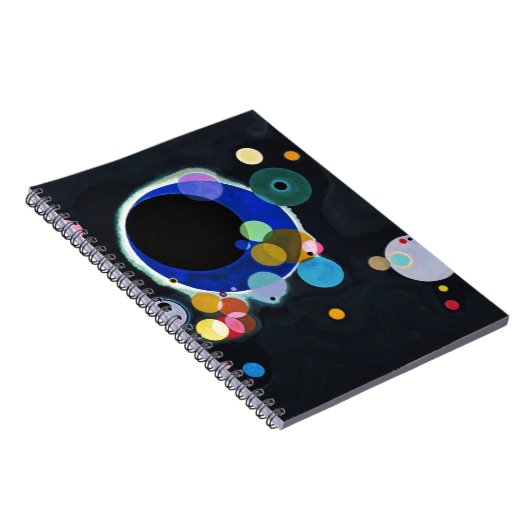 Kandinsky Verscheidene Circles Artwork Notitieboek (Rechterzijde)