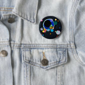 Kandinsky Verscheidene Circles Artwork Ronde Button 5,7 Cm (In situ)